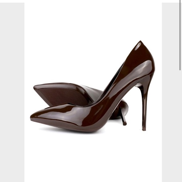 Brown stiletto heels - Picture 2 of 5